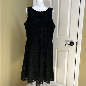 Signature Natalie, size 14W, Elegant Black Lace Dress